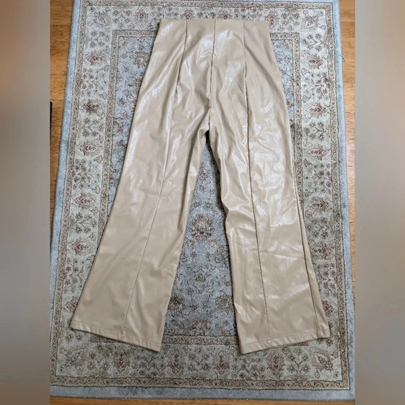 Moving Sale! 💘 GIA PANEL PU PANTS BEIGE - Picture 7 of 7